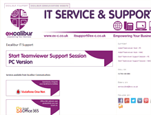 Tablet Screenshot of excaliburit.co.uk